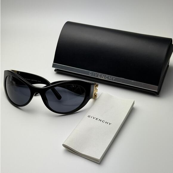 BRAND NEW Givenchy GV40073I 01A Shiny Black/Gold/Grey Unisex - Picture 13 of 13